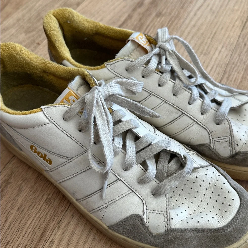 GOLA Eagle sneakers white and yellow women's size US 10/ EUR 41